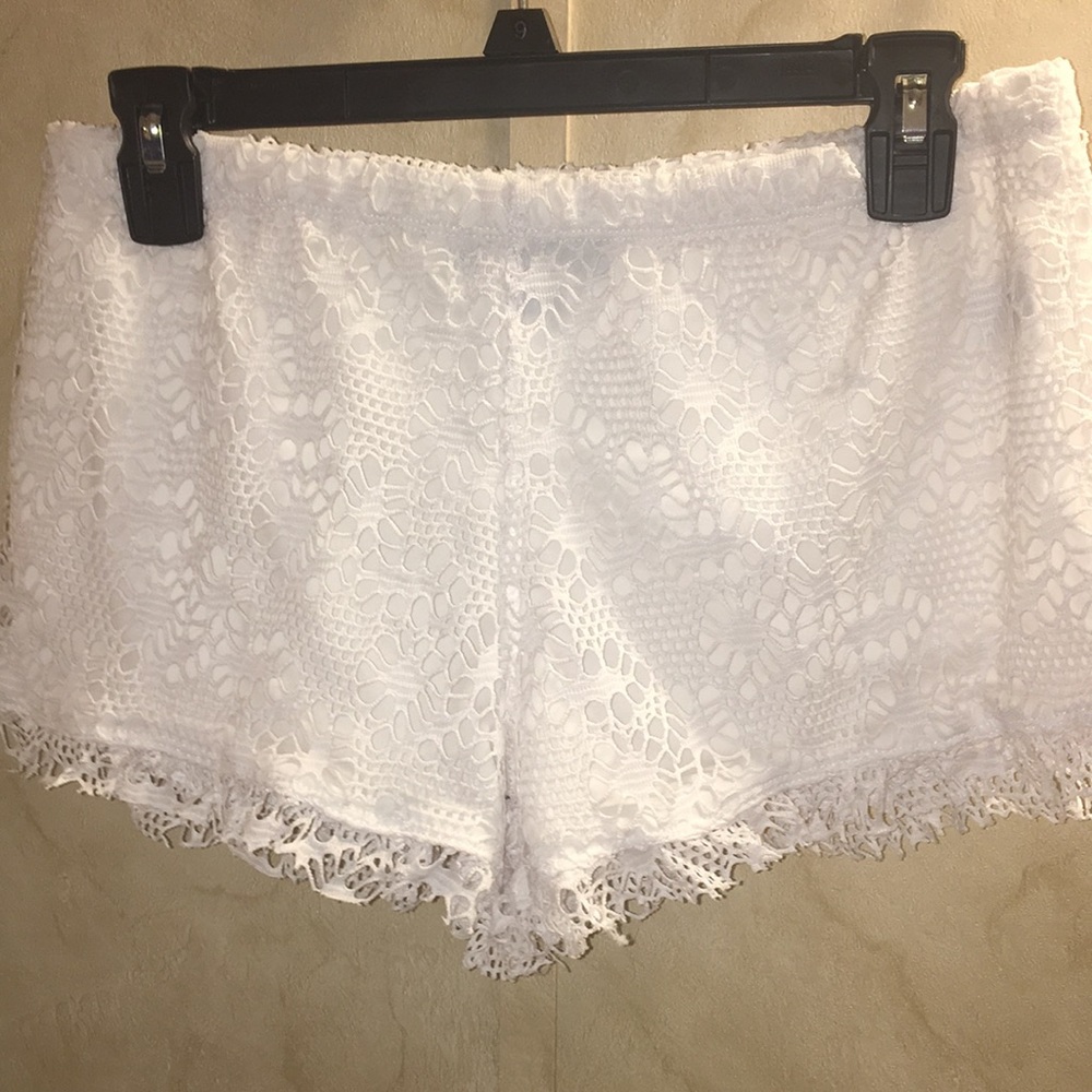 Women’s White Almost Famous Shorts